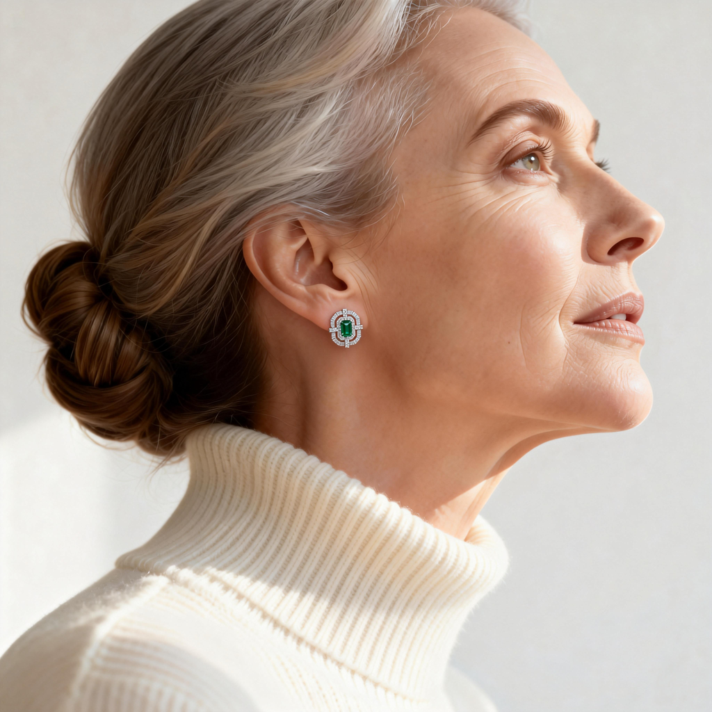 Smaragdohrstecker