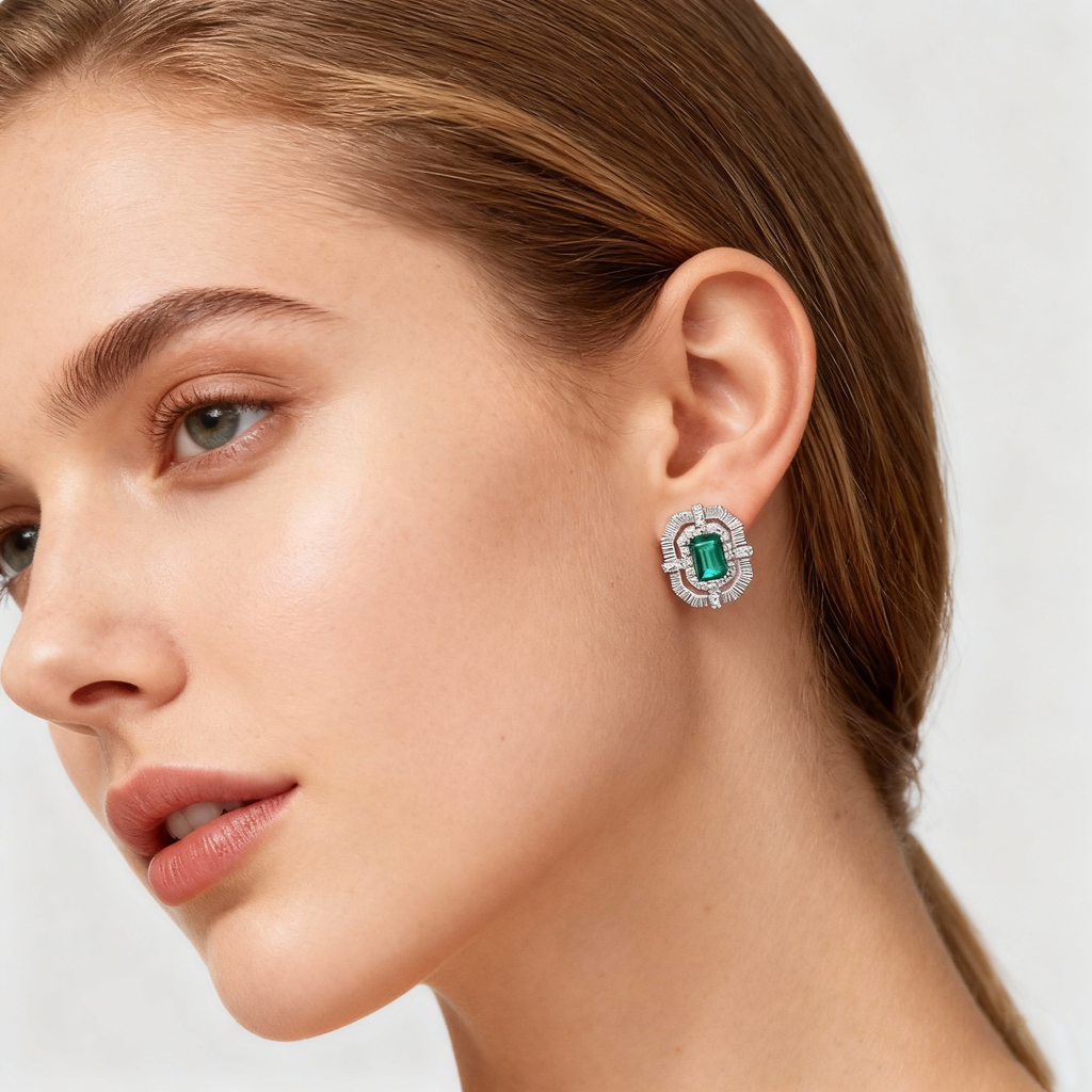 Smaragdohrstecker